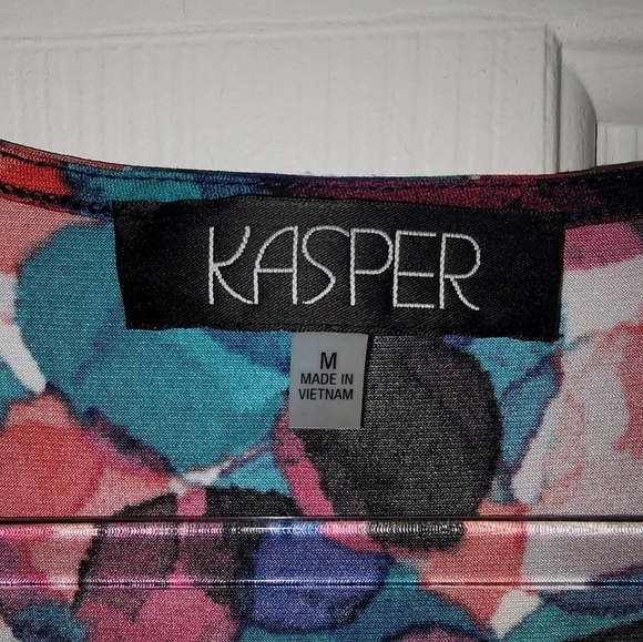 Kasper Multicolored dressy tank medium - Picture 3 of 5